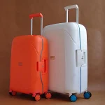 K2876 Luxury 100% PP anti-scraping rolling luggage spinner ultra light travel suitcase