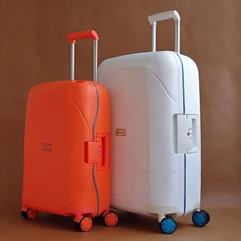 K2876 Luxury 100% PP anti-scraping rolling luggage spinner ultra light travel suitcase