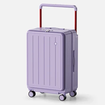KF1045 Wide Pole Travel Suitcase on Wheels USB 20 Inch Carry on Luggage