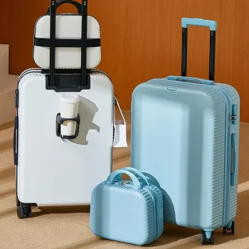K2856 Spinner Rolling Luggage Student Travel Suitcase on Wheels