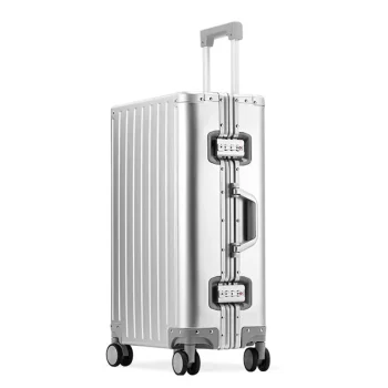 K2677 Aluminum Travel Suitcase Hard Trolley Case Cabin Check In Luggage On Wheels