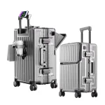 K2806 New 20'' Boarding Box Front Opening Suitcase Aluminium Frame