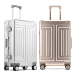 K2869 Best Selling Aluminum Magnesium Alloy Suitcase TSA Lock Trolley Case