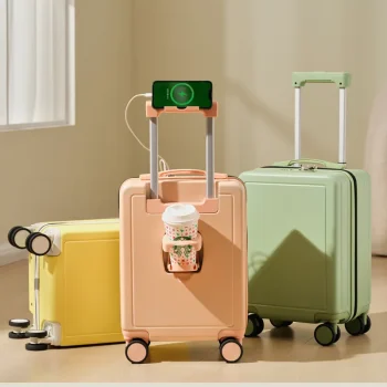 K2747 Luggage Lightweight Rechargeable Small Trolley Case