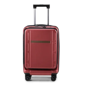 K2838 Luggage with Front Compartment, Double Spinner Wheels