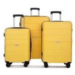 K3028 Hardshell Luggage Set with Spinner Wheels TSA Lock Durable Travel Suitcase