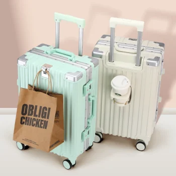 K2796 Aluminum Frame Student Suitcase Large Capacity Trolley Case