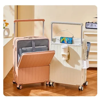 K2865 Trolley Case With Wheels Travel Suitcase Boarding Case Mini Password Box