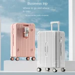 K2906 Travel Suitcase High Value Roller Trolley Case Thickened Zip Student Carry on Suitcase