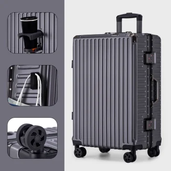 K2708 Strong and Durable Multifunctional Trolley Suitcase