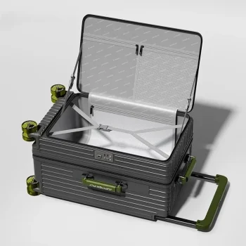 K2828 Side Opening Expandable Luggage Rolling Carry on Trolley Suitcase
