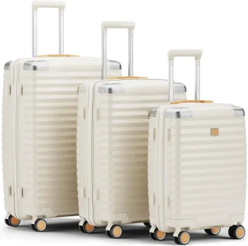 K3025 Travel Luggage Suitcase, TSA Lock, Durable Lightweight PP Hard Shell Suitcase