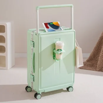 KF23404 Double Trolley Luggage Children can Mount 20-inch Travel Large capacit Suitcases