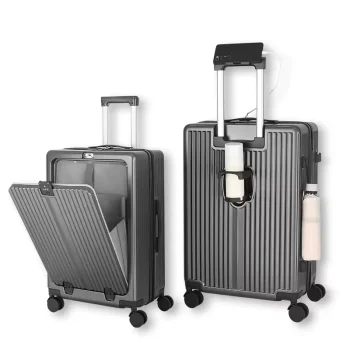 K2760 Suitcase Travel Rolling Luggage Aluminum Alloy Trolley PC Case