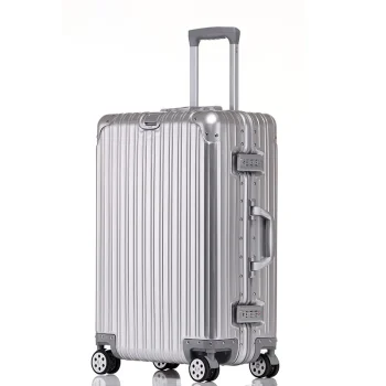 K2750 High Quality 100% Aluminum-magnesium alloy 20/24/26/29 inch Travel Suitcase