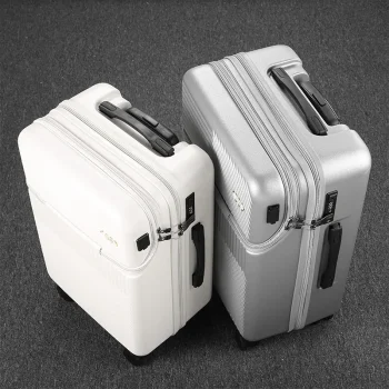 K2715 Suitcase front opening boarding travel luggage trolley box