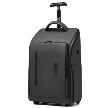 K2804 High Quality USB Charging Trolley Luggage Backpack with Wheels