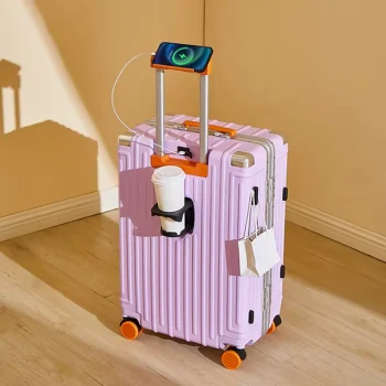 K2873 New Multifunctional Suitcase 20-inch Boardable Trolley Case