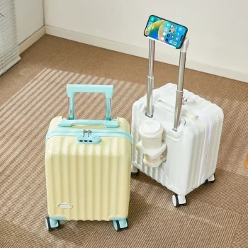 K2955 Trolley Travel Suitcases ABS Mini Boarding Carry-On Cases