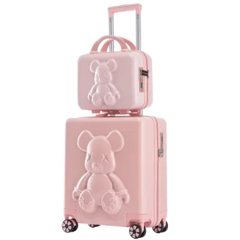 K2756 Travel Suitcase on wheels Men and Women Universal Rolling Trolley Luggage
