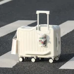 K2674 New Children's Riding Suitcase 20/22 Inch Can Sit Luggage Trolley Case