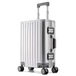 K2833 Aluminum-magnesium Suitcase Travel Rolling Luggage Metal Alloy Trolley Case