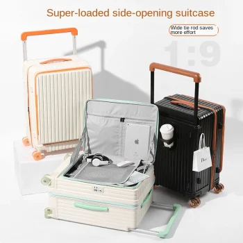 K2974 Wide Trolley Side Opening Suitcase 28 inch Large Capacity Travel Suitcase