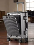 K2903 Cabin Suitcase Trolley Case Buckle Lid 20/24/26 inch Large Capacity Luggage