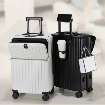K2889 Multifunctional Front Opening Suitcase 20 Inch Boarding Box Laptop Luggage