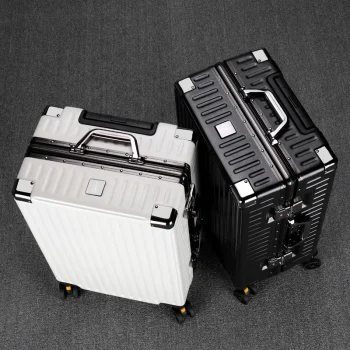 K2737 Suitcase Aluminum Frame Rolling Luggage PC Waterproof Cabin Carry-on Suitcases