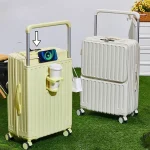 K2709 New Luggage Suitcase for Women's 20 inch Front Opening Cabin Lockbox