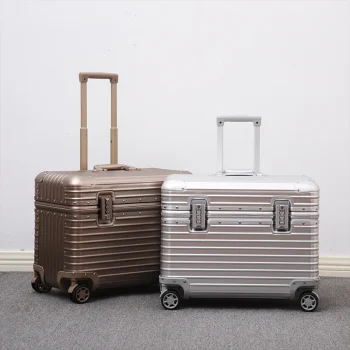 K2673 All Aluminium Magnesium Alloy Captain's Luggage Top Flap Camera Case