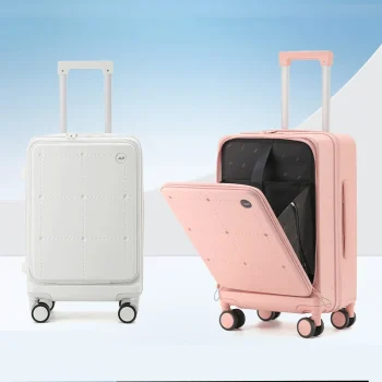 K2894 Luggage with USB can be Expanded 26-inch High-capacity Boarding Trolley Suitcases