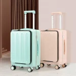 K2945 Aluminum Frame Travel Box Business Front Opening Suitcase