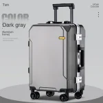 K2691 Suitcase Luggage Aluminum Frame Trolley Case Universal Wheel
