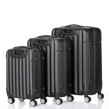 K2814 20"24"28" Trolley Case 3-Piece Hardside Lightweight Spinner Luggage Bag Set