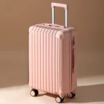 KF1045445 Wide Pole Travel Suitcase on Wheels USB 20 Inch Carry on Luggage