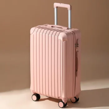 K2815 Suitcase pull rod case Large capacity sturdy durable Travel Password leather case