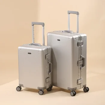 K2714 Aluminum-magnesium alloy Travel Suitcase Carry on Luggage