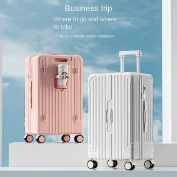 K-K351 Travel Suitcase High Value Roller Trolley Case Thickened Zip Student Carry on Suitcase