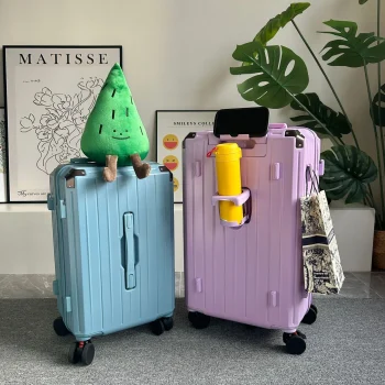 K3109 Large capacity five wheel luggage female student shock absorber brake lever box