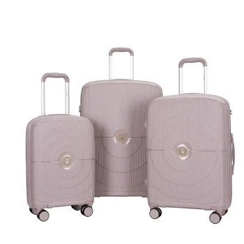 K3133 Hardshell Suitcase Double Spinner Wheels PP Luggage Sets