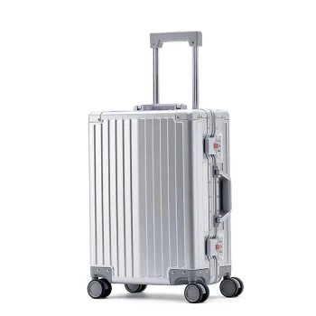 KF632333 Travel Suitcase Aluminum Frame Trolley Luggage ABS and PC Material Carry-on Cabin Suitcase
