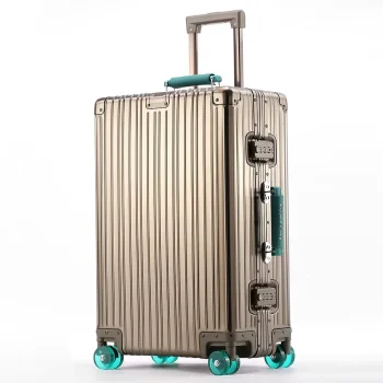 K3101 All Aluminum-magnesium Suitcase Travel Rolling Luggage Alloy Trolley Case