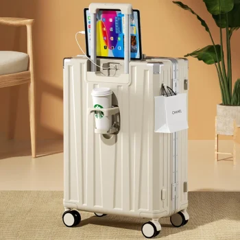 K3273 Multifunctional suitcase female rechargeable hanging bag