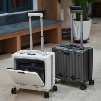 K3054 New Front Opening Lid Suitcase Multifunctional Mini Luggage