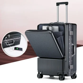 K3052 Aluminum frame Travel suitcases Universal wheel Trolley PC Box trolley luggage