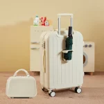 K3257 New Fashion Luggage girls high value 20 inch mute universal wheel password box