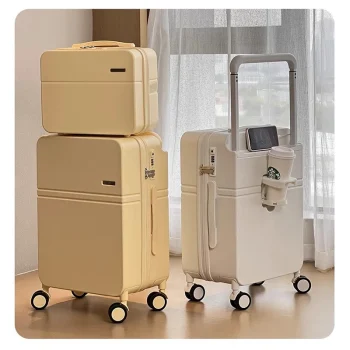 K3261 New Wide Pull Rod Female Suitcase Makeup Bag 20"Boarding Case