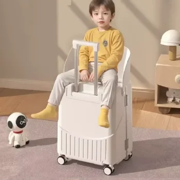 K3130 Multifunctional Baby Rolling Luggage Ride-On Suitcase